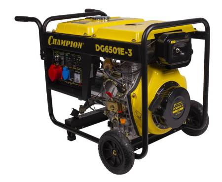 Дизельный генератор CHAMPION DG6501E-3. Артикул DG6501E-3