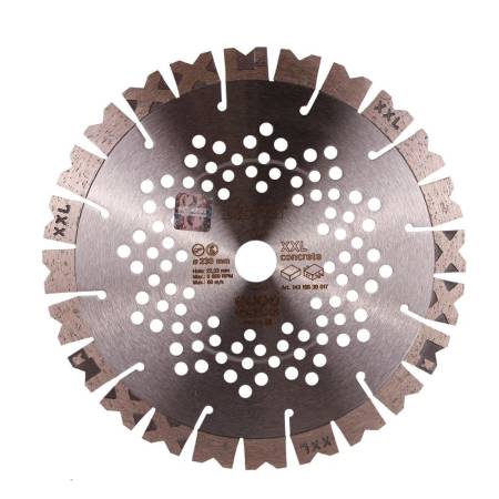 Круг алмазный отрезной 1A1RSS/C3-H 230x2,8/2,0x17x22,23-24 XXL DiStar 14315530017. Артикул 14315530017