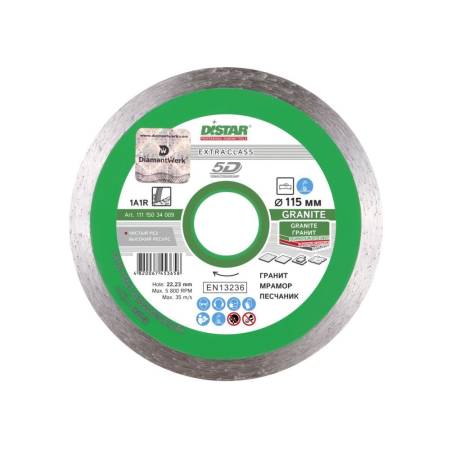 Круг алмазный отрезной 1A1R 115x1,4x10x22,23 Granite DiStar 11115034009. Артикул 11115034009