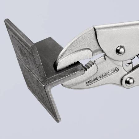 Зажим ручной, круг 40 мм, квадрат 20 мм, под ключ 30 мм, длина 250 мм KNIPEX KN-4104250. Артикул KN-4104250