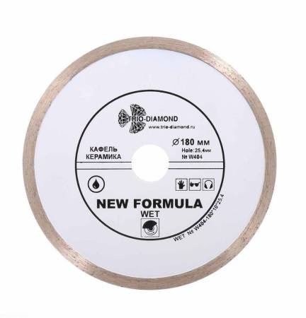 Диск алмазный отрезной TRIO-DIAMOND (Трио-Диамонд) 180*25,4 Сплошной W404. Артикул W404
