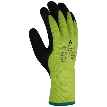 Утепленные перчатки с латексным покрытием JETA SAFETY JLW-501-L. Артикул JLW-501-L
