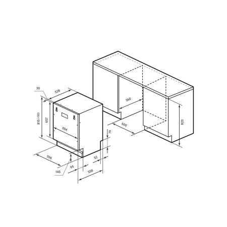 Посудомоечная машина встраиваемая LEX PM 6052N CHGA000029. Артикул CHGA000029