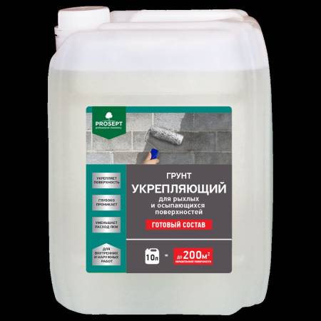 Грунт PROSEPT УКРЕПЛЯЮЩИЙ 10л. 049-10. Артикул 049-10