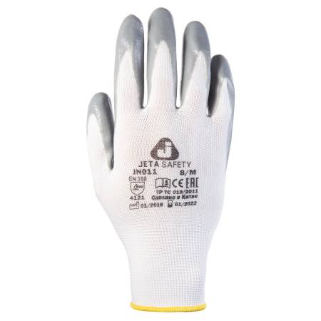 Защитные перчатки с нитриловым покрытием JETA SAFETY JN011-XL. Артикул JN011-XL