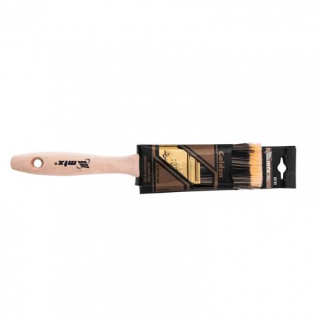 Кисть плоская Golden 1.5", искусственная щетина, деревянная ручка MTX 83218. Артикул 83218