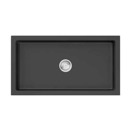 Кухонная мойка Omoikiri Mikura 76-BL Natceramic/черный 4997075. Артикул 4997075
