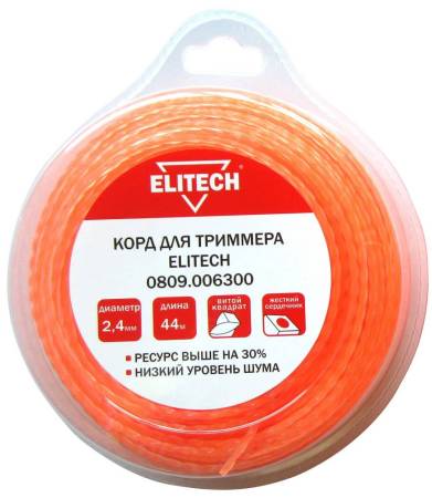 Корд для триммера 0809.006300 ELITECH 182225. Артикул 182225