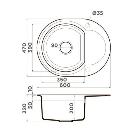 Кухонная мойка Omoikiri Sakaime 60E-SA Tetogranit/бежевый 4993122. Артикул 4993122