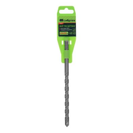 Бур по бетону, 12 x 210 мм, SDS Plus Сибртех 70562. Артикул 70562
