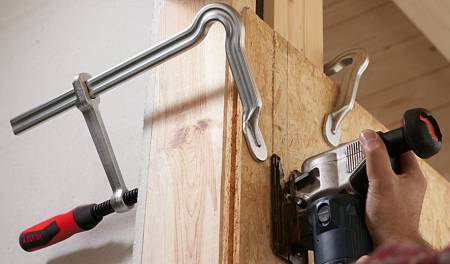 Струбцина цельнометаллическая 400/120, 5 кН, 2К ручка BESSEY BE-GM40Z-2K. Артикул BE-GM40Z-2K