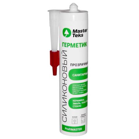 Герметик силиконовый санитарный MasterTeks PM 0,29 прозрачный 9612906. Артикул 9612906