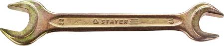 Рожковый гаечный ключ 19 x 22 мм STAYER 27038-19-22. Артикул 27038-19-22