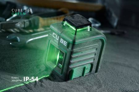 Лазерный уровень ADA CUBE 360 GREEN BASIC EDITION А00672. Артикул А00672