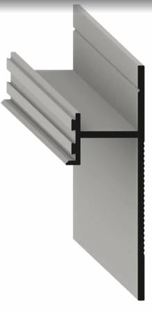 Теневой плинтус скрытого монтажа Pro Design 7209 2700 мм, черный RAL 9005 7209ral9005. Артикул 7209ral9005