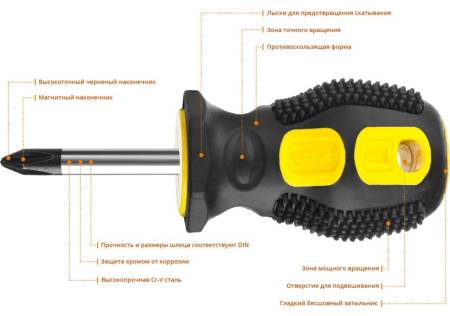 Отвертка STAYER MAXFIX PH1x38 2510-38-1_z02. Артикул 2510-38-1_z02
