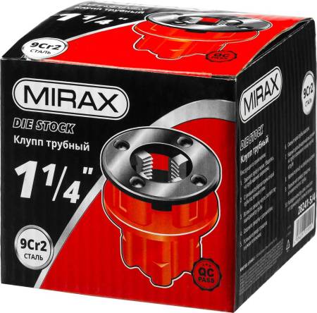 Клупп трубный резьбонарезной MIRAX 1 1/4" (BSPT R) 28241-5/4. Артикул 28241-5/4
