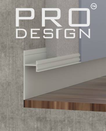 Теневой плинтус скрытого монтажа Pro Design Анодированный (2,7 метра) 2732. Артикул 2732