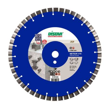 Круг алмазный отрезной 1A1RSS/C3-W 300x2,8/1,8x15x25,4-42 F4 Meteor H15 DiStar 12385055023. Артикул 12385055023