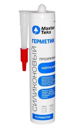 Герметик силиконовый MasterTeks ProfiMaster нейтральный 290 мл прозрачный 9781642. Артикул 9781642