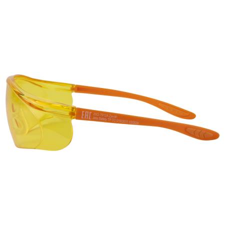 Янтарные очки из ударопрочного поликарбоната JETA SAFETY JSG-7912A. Артикул JSG-7912A
