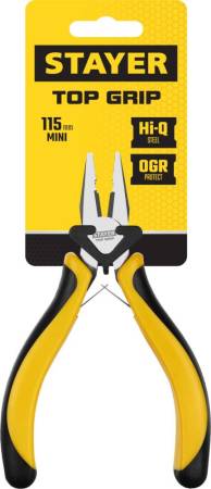 Мини плоскогубцы STAYER 115 мм TopGrip 2218-0_z02. Артикул 2218-0_z02