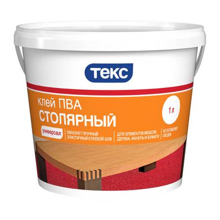 Клей ПВА столярный Текс Универсал (1 л). Артикул тов-023071