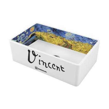 Кухонная мойка Omoikiri Mikura 76-Vangogh Natceramic/белый 4993024. Артикул 4993024